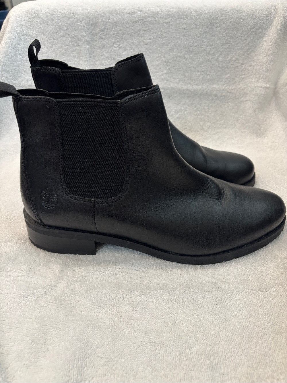Timberland Black Leather Chelsea Ankle Boots